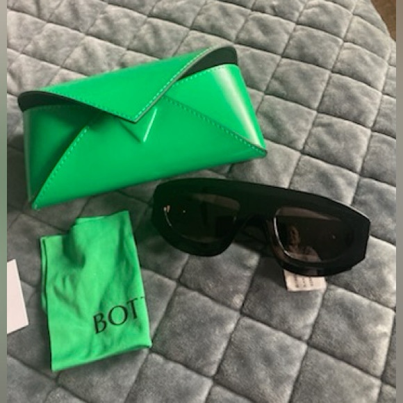 Bottega Veneta Black Ribbon Aviator Sunglasses main image 5